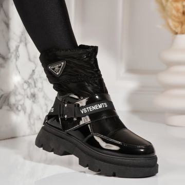 Cizme Dama Imblanite Negre din Fas Aarinya