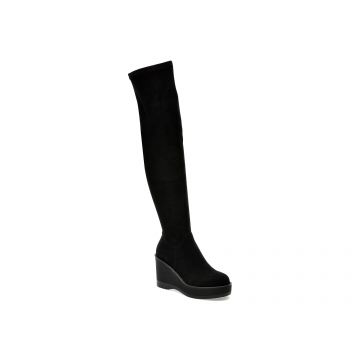 Cizme GRYXX negre, H398, din piele intoarsa