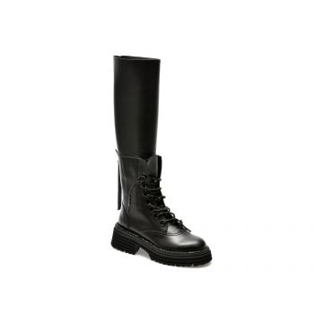 Cizme IMAGE negre, 477725, din piele naturala