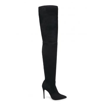 Cizme lungi peste genunchi cu toc stiletto Dominique