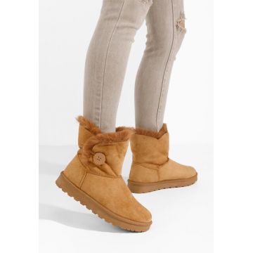 Cizme tip ugg Ember camel