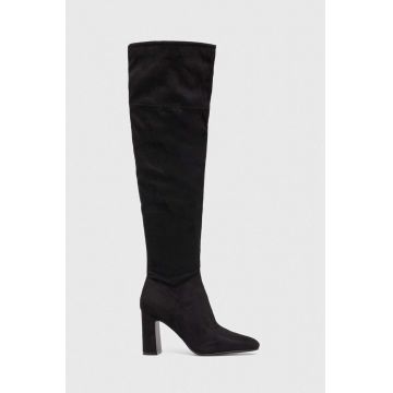 Steve Madden cizme Somerville femei, culoarea negru, cu toc drept, SM19000041