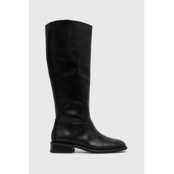 Vagabond Shoemakers ghete de piele SHEILA femei, culoarea negru, cu toc plat, 5635.001.20 Vagabond Shoemakers ghete de piele SHEILA femei, culoarea negru, cu toc plat, 5635.001.20