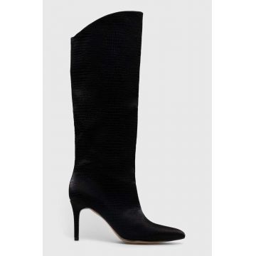 Answear Lab cizme femei, culoarea negru, cu toc cui