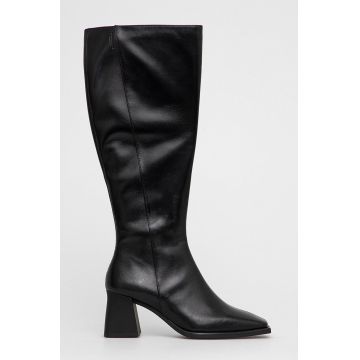 Vagabond Shoemakers Ghete de piele femei, culoarea negru, cu toc drept Vagabond Shoemakers Ghete de piele femei, culoarea negru, cu toc drept