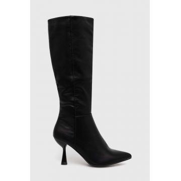 Answear Lab cizme femei, culoarea negru, cu toc cui