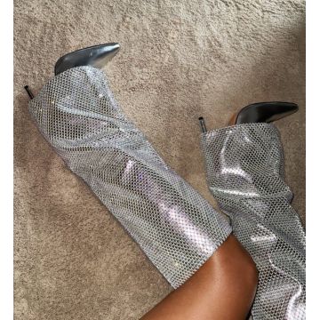 Cizme dama Skaa Argintii