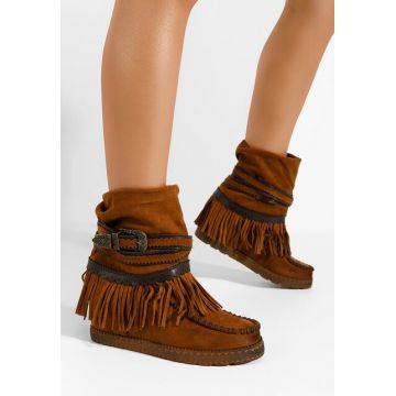 Cizme mocc Filin camel