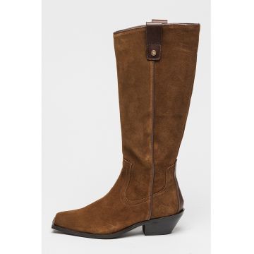 Claudia Suede Knee-High Boots