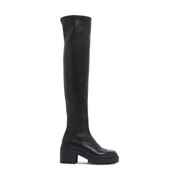 Giuseppe Zanotti ghete de piele Martini femei, culoarea negru, cu toc drept, I480002.001 Giuseppe Zanotti ghete de piele Martini femei, culoarea negru, cu toc drept, I480002.001