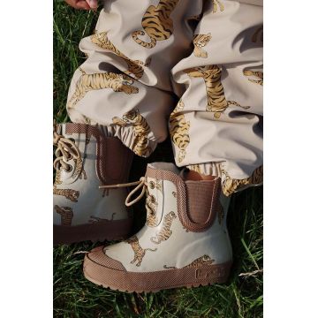 Konges Sløjd cizme copii THERMO BOOTS PRINT culoarea maro, KS101306