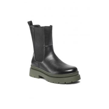 Cizme Chelsea dama -  Piele ecologica - Negru