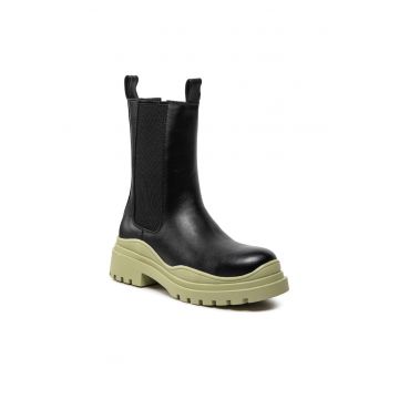 Cizme Chelsea dama -  Piele ecologica - Negru