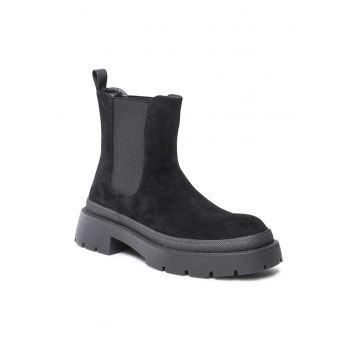 Cizme Chelsea dama -  Textil - Negru