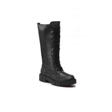 Cizme dama -  301229667 - Piele naturala - Negru