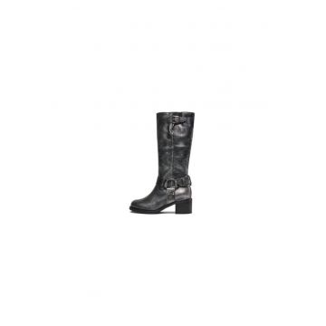 Cizme dama  303221850 - Piele naturala - Negru