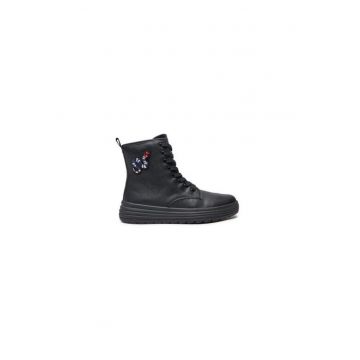 Cizme dama  303949952 - Piele ecologica - Negru