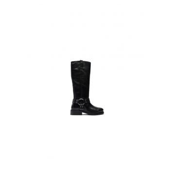 Cizme dama  304553493 - Piele naturala - Negru