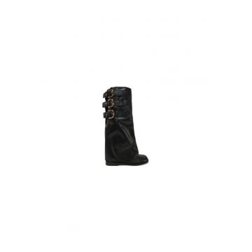Cizme dama  305208590 - Piele naturala - Negru