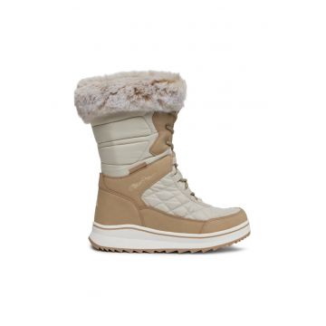 Cizme dama -  49605 - Piele ecologica - Ecru