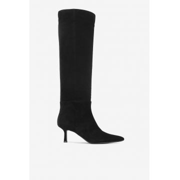 Cizme dama  5903419052323 - Piele intoarsa - Negru