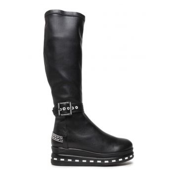 Cizme dama -  87403 - Piele naturala - Negru