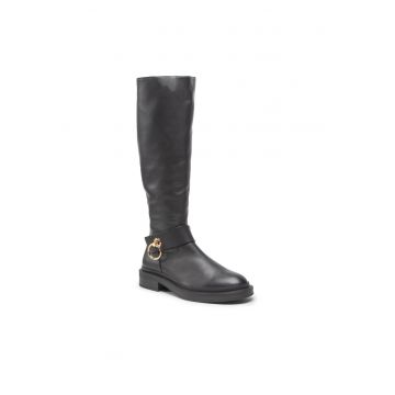 Cizme dama dama -  301542322 - Piele naturala - Negru
