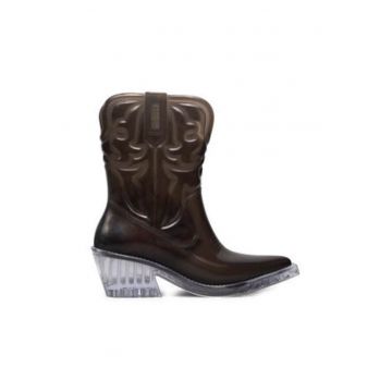 Cizme dama  model cowboy Texas Ad 35860 - material plastic - negru - 39EU