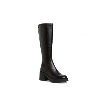 Cizme dama -  Piele naturala - Negru -