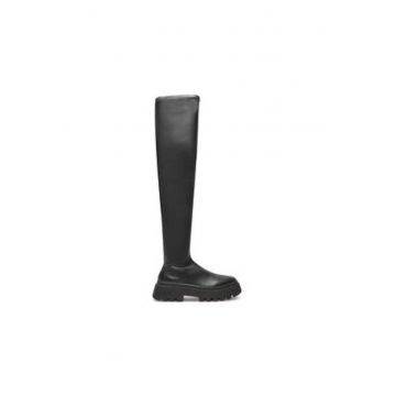 Cizme dama  Tavon - piele naturala - negru -