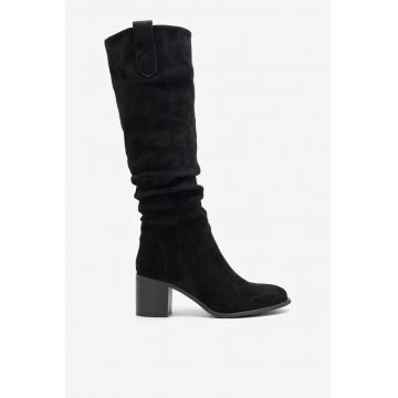 Cizme dama  Textil - Negru