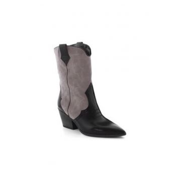Cizme de cowboy  Dallas - gri - piele naturala -