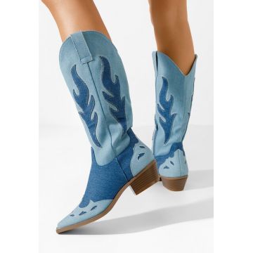 Cizme cowboy dama Celesta denim