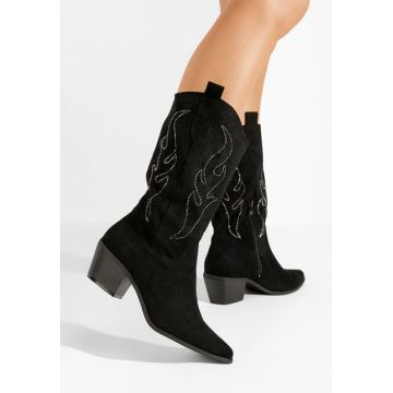 Cizme cowboy dama Nanette negre