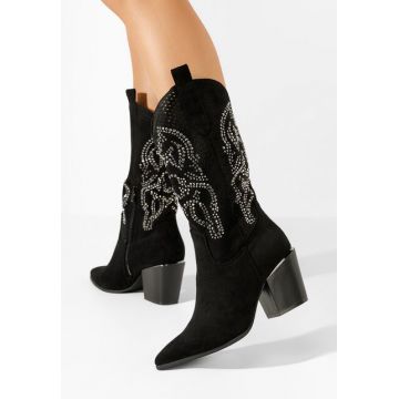 Cizme cowboy dama Ysrana negre