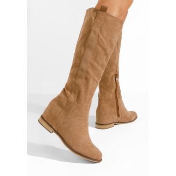 Cizme cu platforma Lanella camel