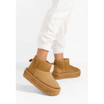 Cizme cu platformă Libby camel