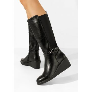 Cizme cu platforma Meggy negre