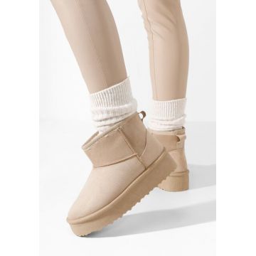 Cizme cu platformă Savieda V3 bej