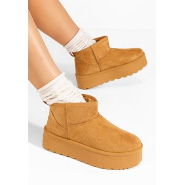 Cizme cu platformă Savieda V5 camel