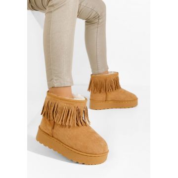 Cizme cu platformă Yasmine camel