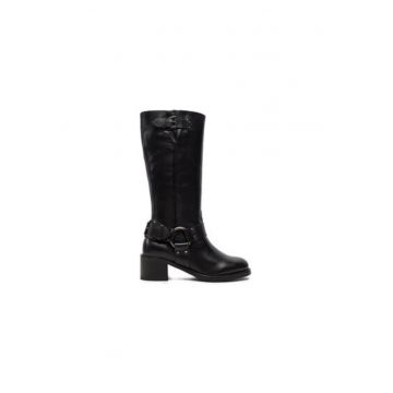 Cizme dama  14291-AA - Piele naturala - 41 EU - Negru