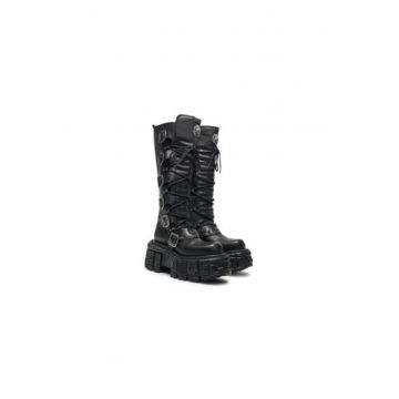 Cizme dama  M-272-S3 - negre - piele ecologica -