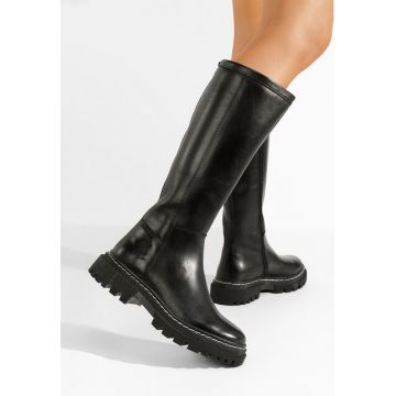 Cizme dama piele Manisse negre
