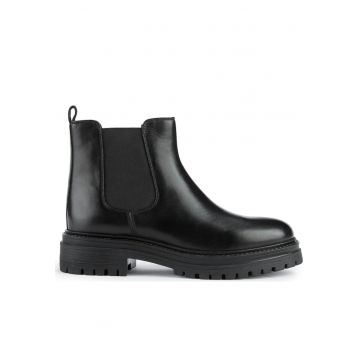 Cizme dama -  Piele - Negru -