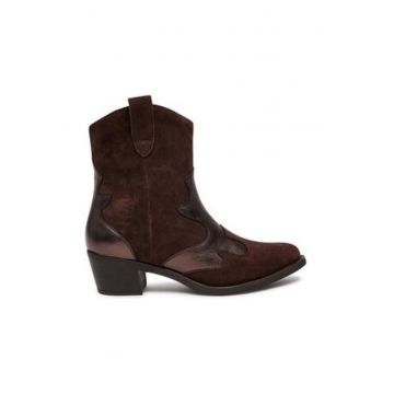 Cizme de cowboy  maro - piele naturala -
