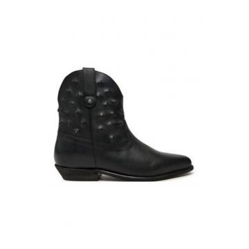 Cizme de cowboy  Negru - Kendr-A 47586-Hm - Piele naturala -