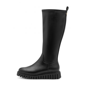 Cizme mid-calf de piele ecologica