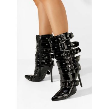 Cizme stiletto Donetta negre