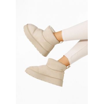 Cizme tip ugg Alisse bej